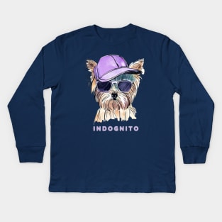 Yorkshire Terrier Indognito Kids Long Sleeve T-Shirt